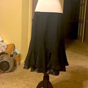New With Tags black pin stripped skirt